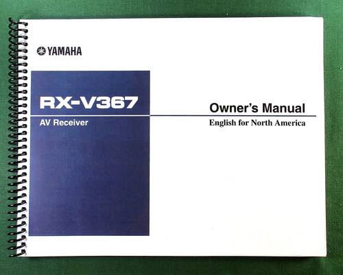 Yamaha v367 instruction - yamaha,